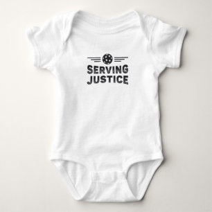 Pickleball Serving Justice Dink Pickleball Player Baby Strampler
