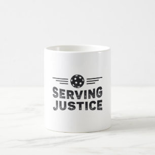 Pickleball Serving Justice Dink Pickleball Player Kaffeetasse
