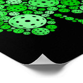 Pickleball Shamrock St Patricks Day Pickleball Poster (Ecke)