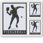 PICKLEBALL SILHOUETTE CLASSIC AUFKLEBER (Vorderseite)