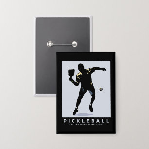 PICKLEBALL SILHOUETTE CLASSIC BUTTON