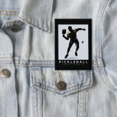 PICKLEBALL SILHOUETTE CLASSIC BUTTON (Insitu)