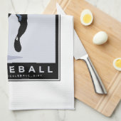 PICKLEBALL SILHOUETTE CLASSIC GESCHIRRTUCH (Viertel Falte)