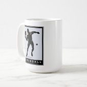 PICKLEBALL SILHOUETTE CLASSIC KAFFEETASSE (Vorderseite Links)