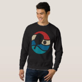 Pickleball Silhouette Retro Vintage Sweatshirt (Vorne ganz)