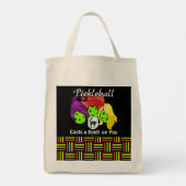 Pickleball Sister Witches Halloween Tragetasche (Rückseite)