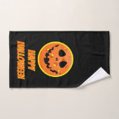 Pickleball Skeleton Jack-o''Lantern Halloween Handtuch (Handtuch)