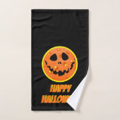 Pickleball Skeleton Jack-o''Lantern Halloween Handtuch (Handtuch)