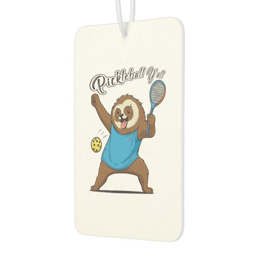 Pickleball Sloth T- Pickleball Y'all Autolufterfrischer (Links)