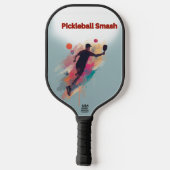Pickleball Smash Artistic Silhouette Paddle (Rückseite)