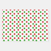 Pickleball Snowballs Ornamente & Paddeln Rot Grün Geschenkpapier Set (Vorderseite 2)