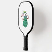 Pickleball Snowman Funny Christmas Schläger (Links)