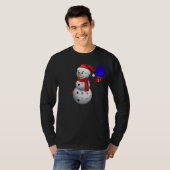 Pickleball Snowman T-Shirt (Vorne ganz)