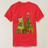 Pickleball Snowman Xmas Tree Santa Pickleball T-Shirt (Design vorne)