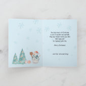 Pickleball Snowmen, Mini-Weihnachtskarte Karte (Innenseite)