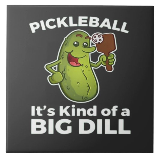 Pickleball so eine große Sache Fliese (Vorderseite)
