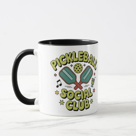 Pickleball Social Club Retro Design for players Tasse (Links)