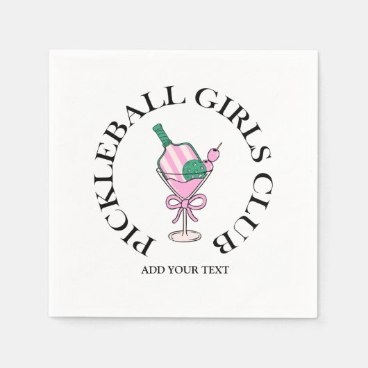 Pickleball Social Club Serviette (Vorderseite)