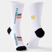 Pickleball Socks-Legende Pro-Enthusiasten Socken (Gewinkelt)