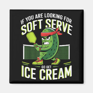 Pickleball Soft-Serve-Eiscreme für Männer Frauen a Magnet