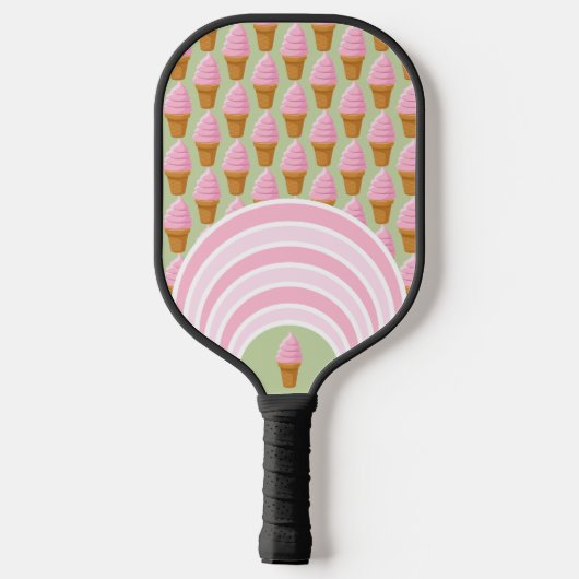 Pickleball Soft Serve? Erdbeereis Pickleball Schläger (Rückseite)