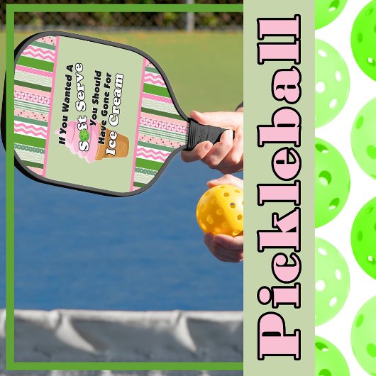Pickleball Soft Serve? Erdbeereis Schläger
