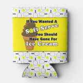 Pickleball Soft Serve, gehen Sie für Eiscreme stat Dosenkühler (Rückseite)