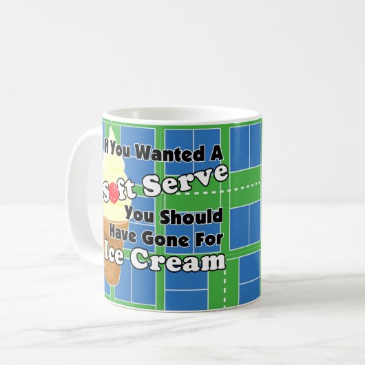 Pickleball Soft Serve? Go for Ice Creme stattdesse Kaffeetasse (Vorderseite Links)