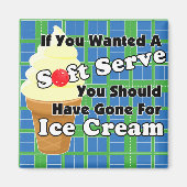 Pickleball Soft Serve? Go for Ice Creme stattdesse Magnet (Vorne)