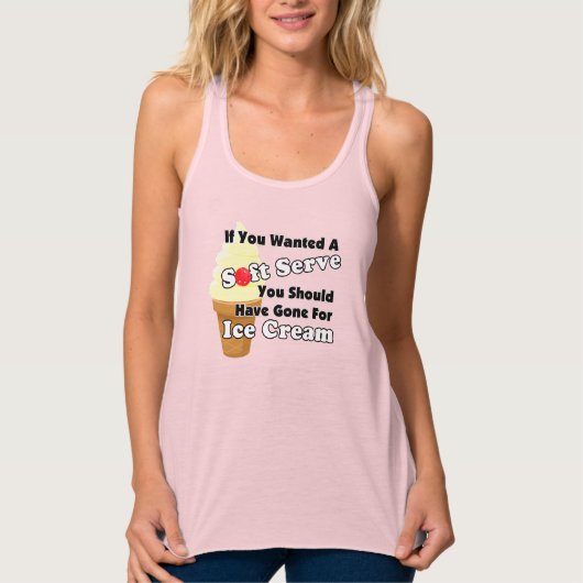 Pickleball Soft Serve? Go for Ice Creme stattdesse Tank Top (Vorderseite)