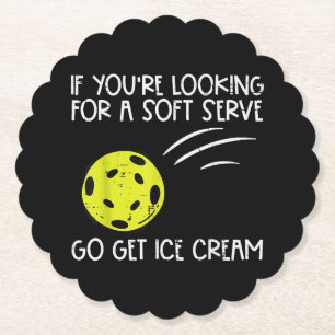 Pickleball Soft Serve Holen Sie sich Eis Pickle Ba Untersetzer