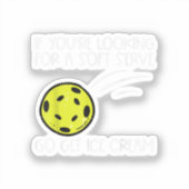 Pickleball Soft Serve Ice Creme Pickle Ball Me Aufkleber (Vorderseite)
