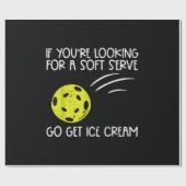 Pickleball Soft Serve Ice Creme Pickle Ball Me Geschenkpapier (Flach)