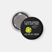 Pickleball Soft Serve Ice Creme Pickle Ball Me Magnet (Vorderseite/Rückseite)