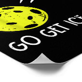 Pickleball Soft Serve Ice Creme Pickle Ball Me Poster (Ecke)