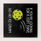 Pickleball Soft Serve Ice Creme Pickle Ball Me Puzzle (Horizontal)