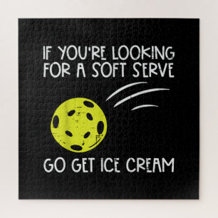 Pickleball Soft Serve Ice Creme Pickle Ball Me Puzzle