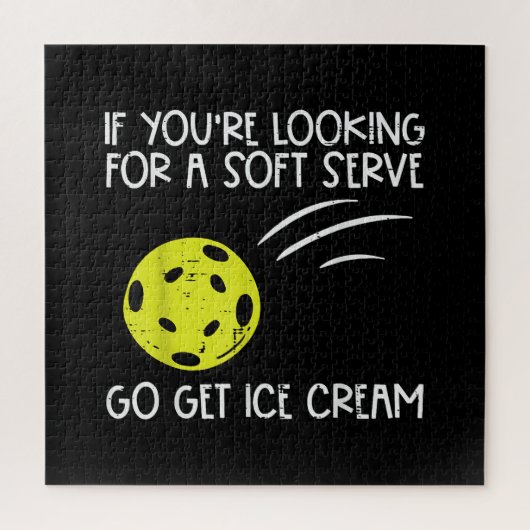 Pickleball Soft Serve Ice Creme Pickle Ball Me Puzzle (Vertikal)