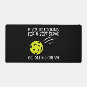 Pickleball Soft Serve Ice Creme Pickle Ball Me Schreibtischunterlage