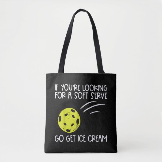 Pickleball Soft Serve Ice Creme Pickle Ball Me Tasche (Vorderseite)