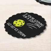 Pickleball Soft Serve Ice Creme Pickle Ball Me Untersetzer (angewinkelt)