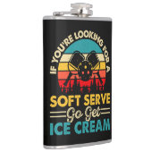 Pickleball Soft Serve Lustiger Sportswitz Flachmann (Rechts)
