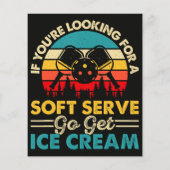 Pickleball Soft Serve Lustiger Sportswitz Flyer (Hinten)