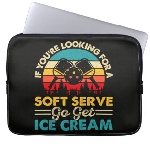 Pickleball Soft Serve Lustiger Sportswitz Laptopschutzhülle