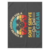 Pickleball Soft Serve Lustiger Sportswitz Tischdecke (Vorderseite)