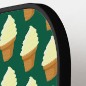 Pickleball Softserv-Eiscreme-Kegel Lustig Grün Schläger (Linke Seite)