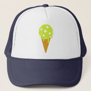 Pickleball Sommer-Eistüte-Fernlastfahrer-Hut Truckerkappe