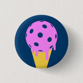 Pickleball Sommer-Eistüte-Knopf Button