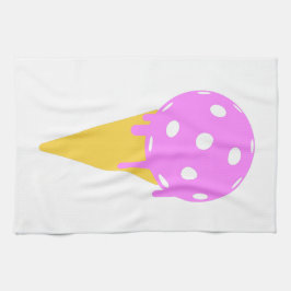 Pickleball Sommer-Eistüte trägt Tuch zur Schau