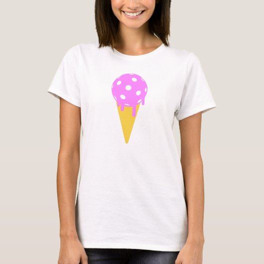 PickleBall Sommereis Creme Cone Frauentank T-Shirt (Vorderseite)